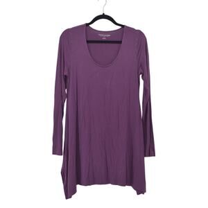 Soft Surrounding Women Dress Tunic Long-sleeved M Purple Knit